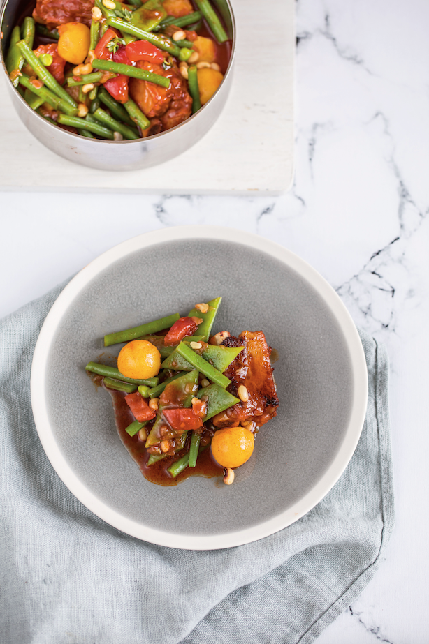 Bohnenfleisch mit Ripperl