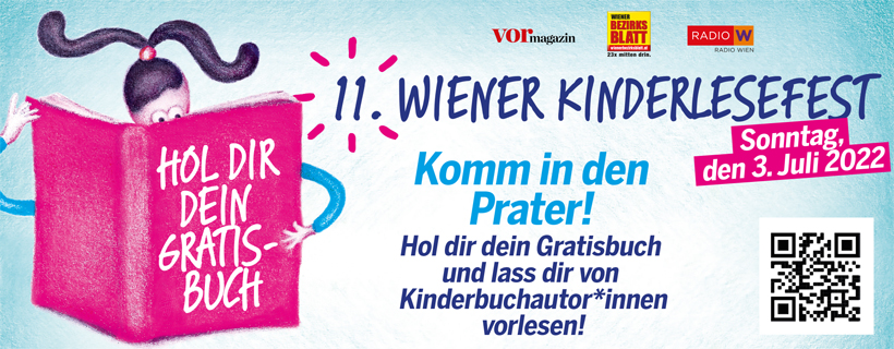 Bewährtes Konzept, neue Location: Am Sonntag, den 3. Juli 2022 findet das beliebte Wiener Kinderlesefest im Wiener Prater statt.