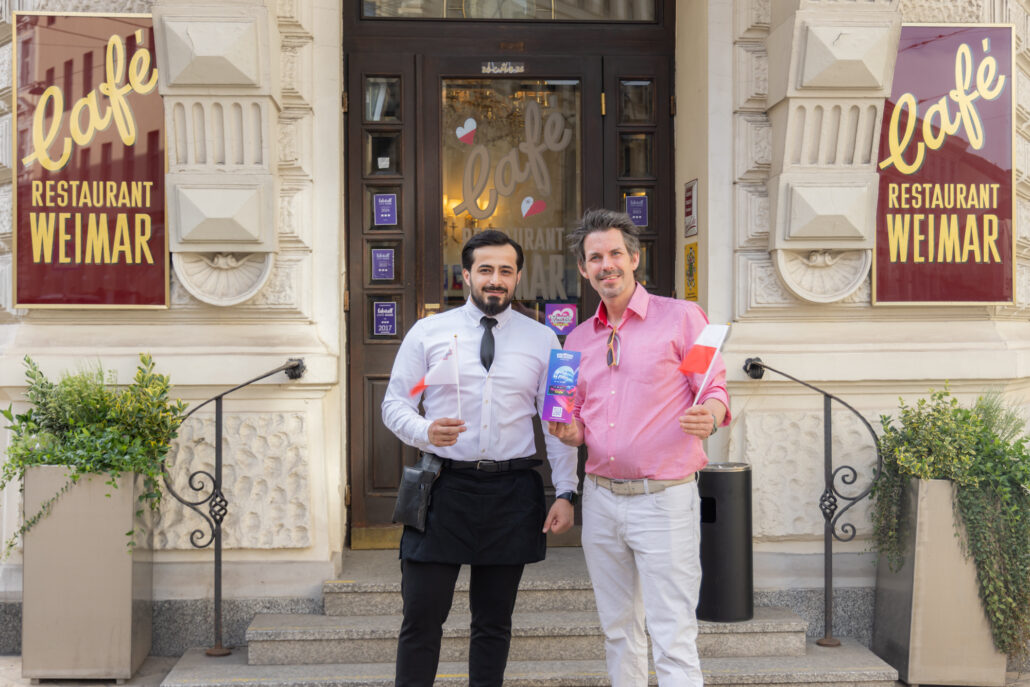Auf Zwischenstopp im Café Weimar. – ©Sandra Oblak